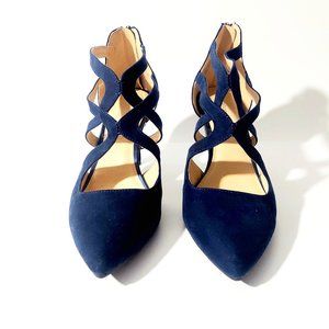 Liz Claiborne Refined Strappy Zipper Pointed Toe Heels